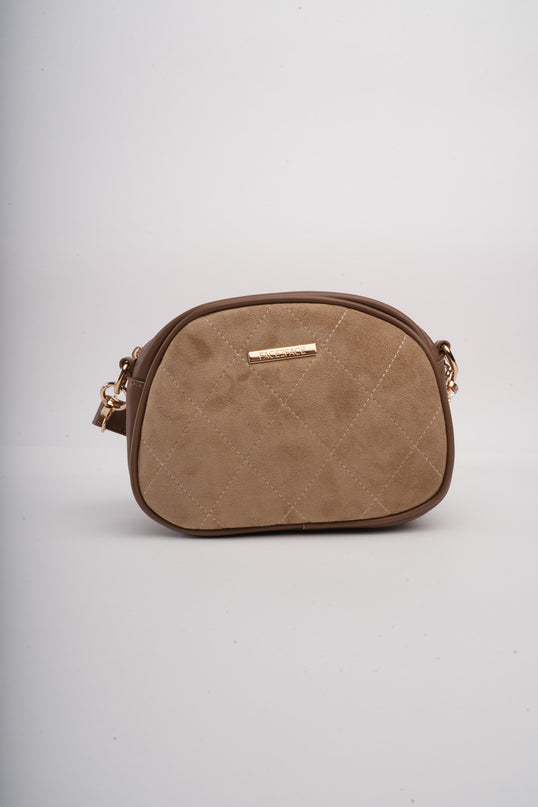 Bolso kaki acolchado x grabado