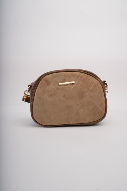 Bolso kaki acolchado x grabado