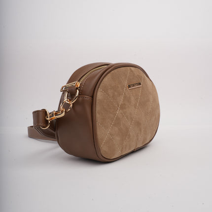 Bolso kaki acolchado x grabado