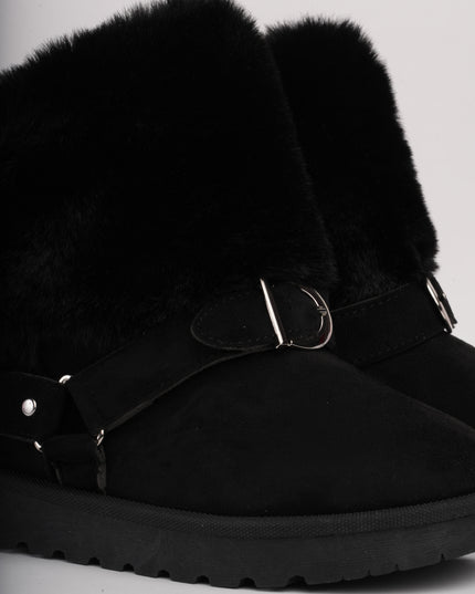 Botas ugg negras cuello peluche