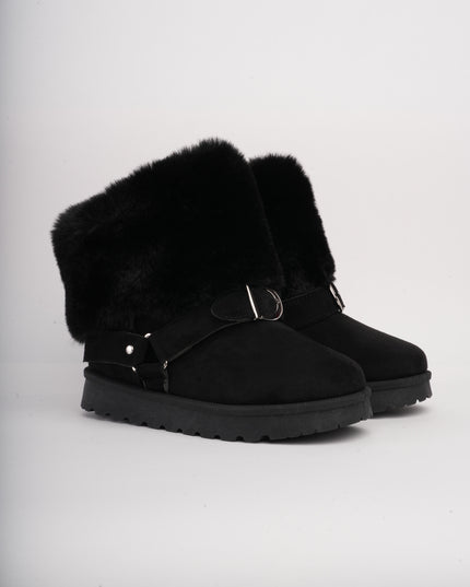 Botas ugg negras cuello peluche