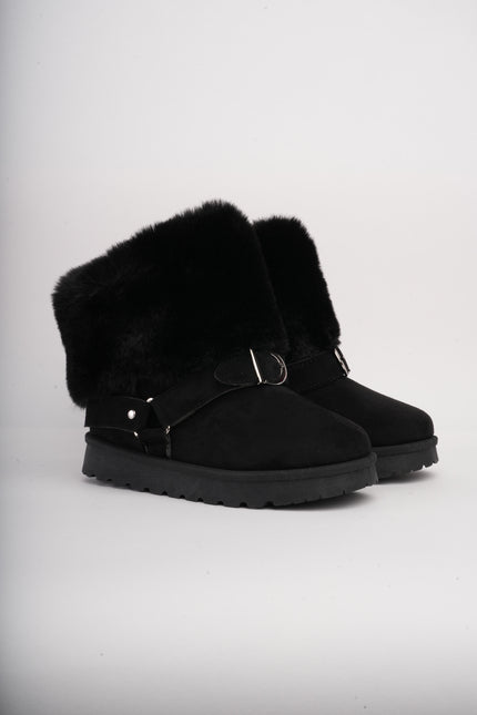 Botas ugg negras cuello peluche