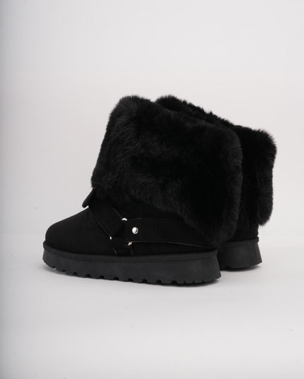 Botas ugg negras cuello peluche