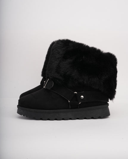 Botas ugg negras cuello peluche