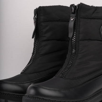Botines de invierno negras x cremallera