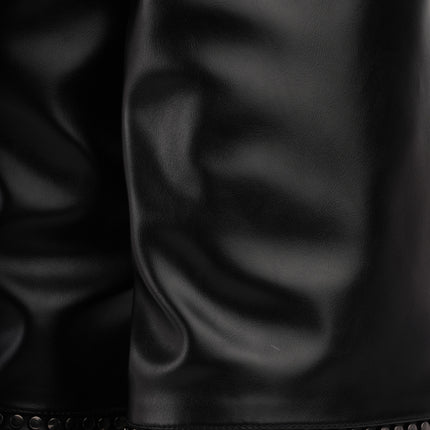 Botas caña media negras x taches