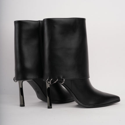 Botines de tacón negros x piercings