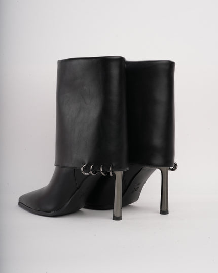 Botines de tacón negros x piercings