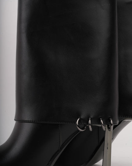 Botines de tacón negros x piercings
