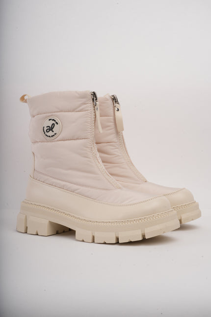 Botines de invierno beige x cremallera