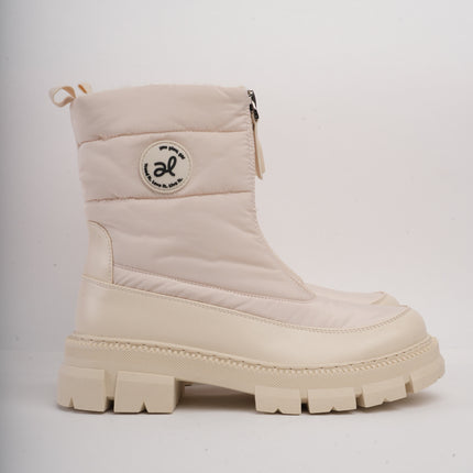 Botines de invierno beige x cremallera