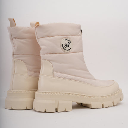 Botines de invierno beige x cremallera