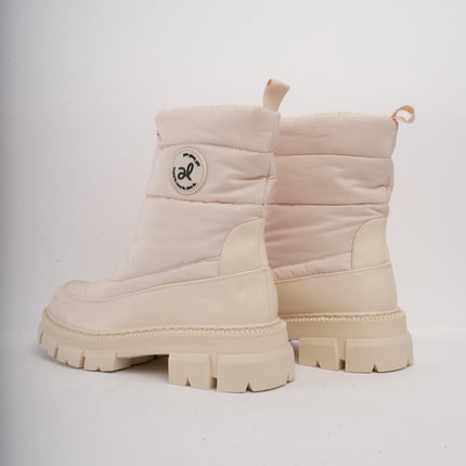 Botines de invierno beige x cremallera