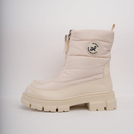 Botines de invierno beige x cremallera