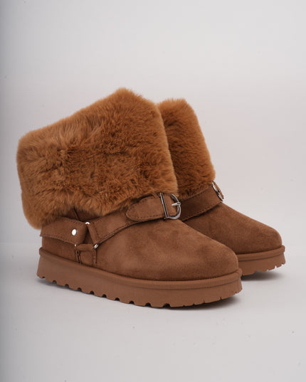 Botas ugg miel cuello peluche
