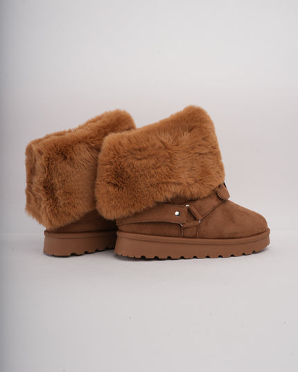 Botas ugg miel cuello peluche