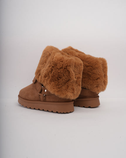 Botas ugg miel cuello peluche