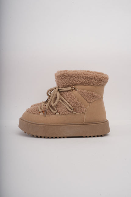 Botas de invierno arena x cordones