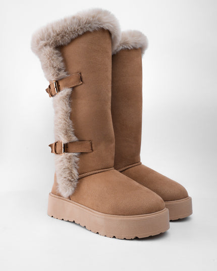 Botas ugg largas miel x peluche