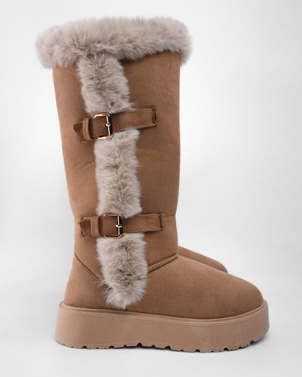 Botas ugg largas miel x peluche