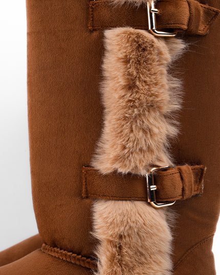 Botas ugg largas taupe x peluche