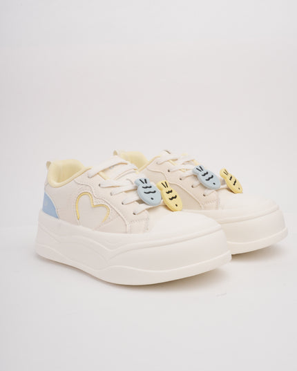 Tenis crema x detalles colores