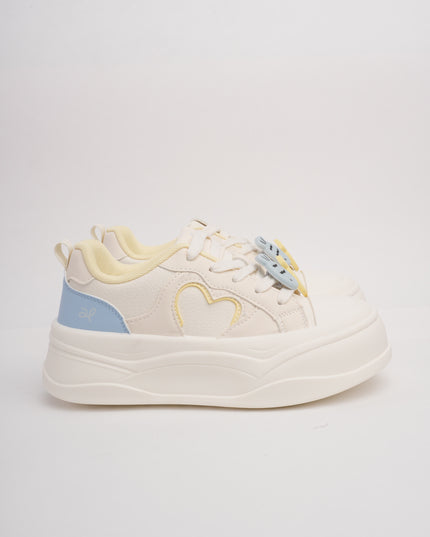 Tenis crema x detalles colores