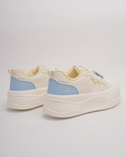 Tenis crema x detalles colores