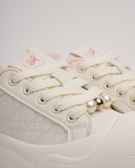 Tenis blancos x suela gruesa