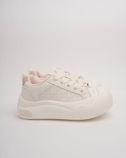 Tenis blancos x suela gruesa