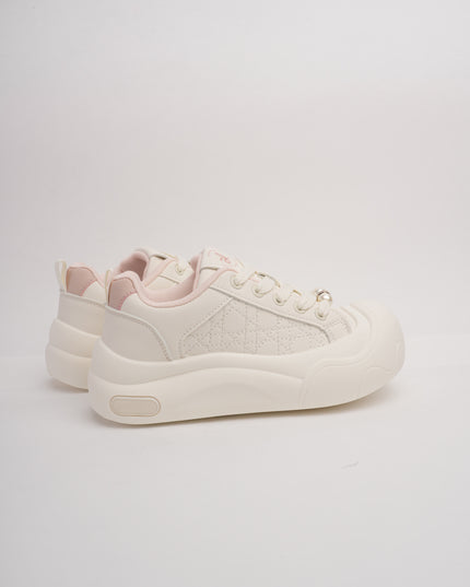 Tenis blancos x suela gruesa