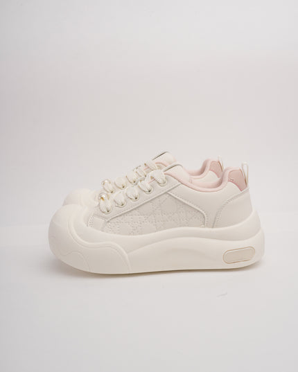 Tenis blancos x suela gruesa