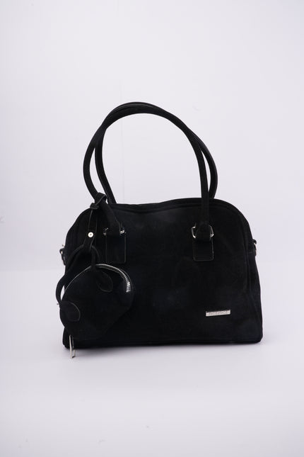 Bolso negro mediano con monedero pequeño