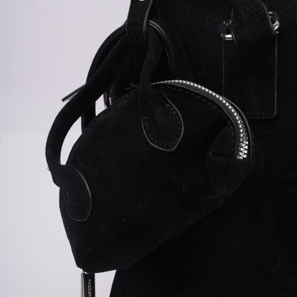 Bolso negro mediano con monedero pequeño