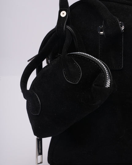 Bolso negro mediano con monedero pequeño