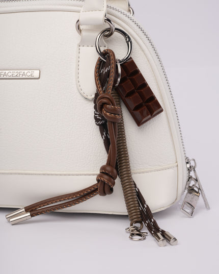 Bolso mediano blanco x accesorio