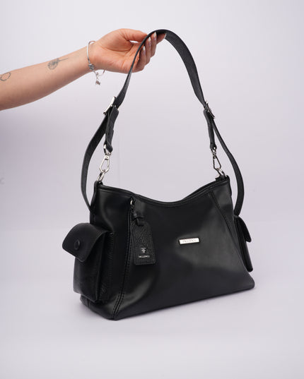 Bolso mediano ajustable negro
