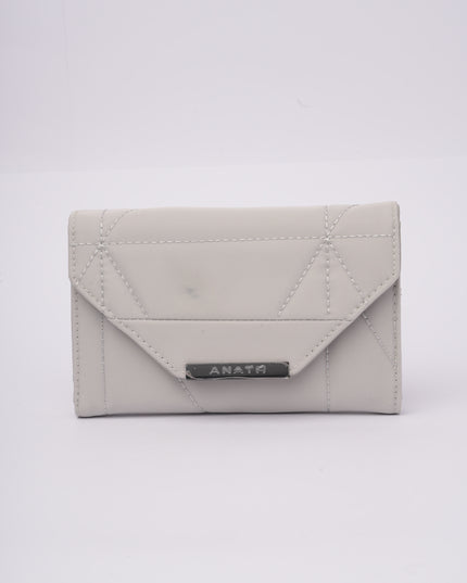 Billetera gris con cierre