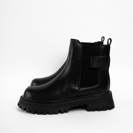 Botines negros x elástico
