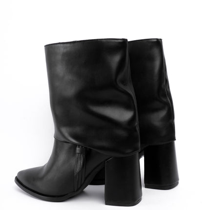 Botines negros elegantes x hebilla