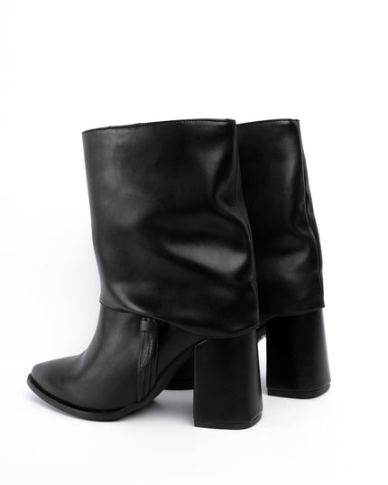 Botines negros elegantes x hebilla