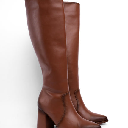 Bota larga miel puntuda