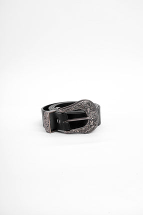 Cinturón negro hebilla clásica