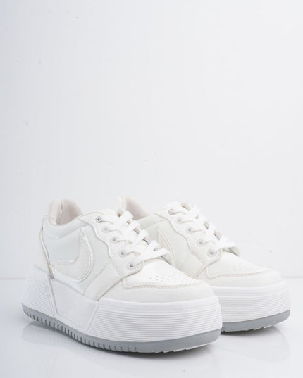 Tenis blancos con plataforma