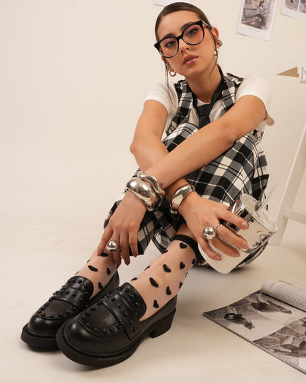 Mocasines negros x taches