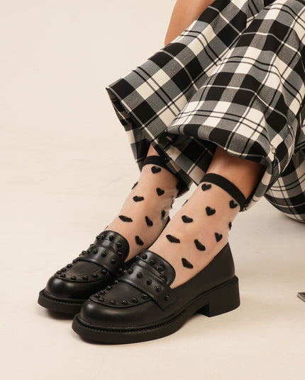 Mocasines negros x taches