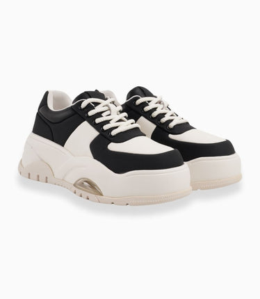 Tenis Blanco CON Negro con Cámara de Aire
