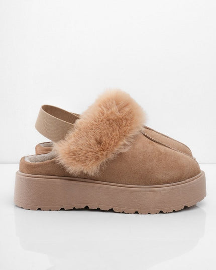 SUECOS UGG TAUPE PELUCHE