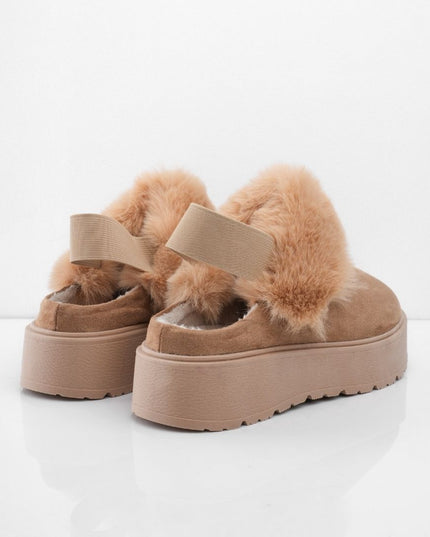 SUECOS UGG TAUPE PELUCHE