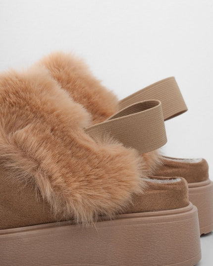 SUECOS UGG TAUPE PELUCHE